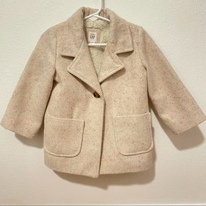 GAP Speckled Sherpa lined coat
